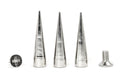 1" Cone Spike Silver