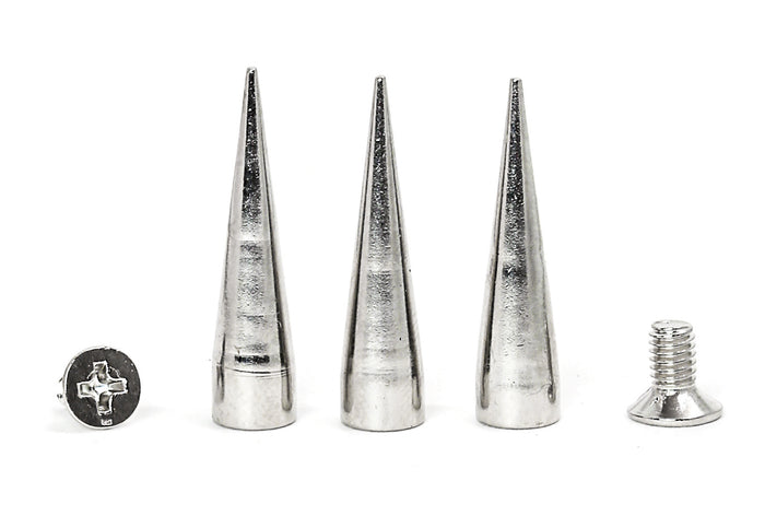 1" Cone Spike Silver