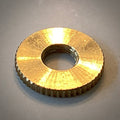 1 Inch Diameter Knurled Brass Lock Nut 1/8ips - Vintporium Architectural Salvage