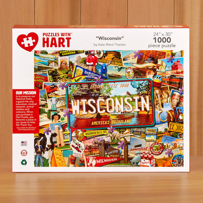 1,000 Piece Jigsaw Puzzle, Wisconsin