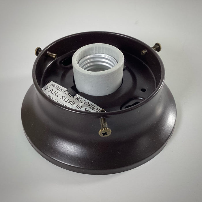 3 1/4 Inch Flush Mount Fixture Fitter / Shade Holder / Base - Vintporium Architectural Salvage