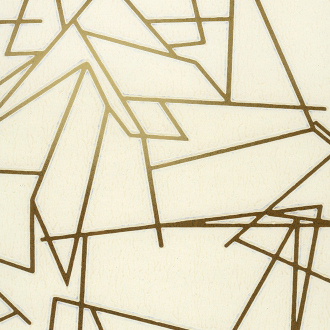 Angle Cream Gold Wallcovering