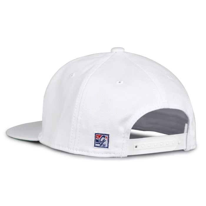 Arizona State Sun Devils Retro Circle Snapback - White, rear view