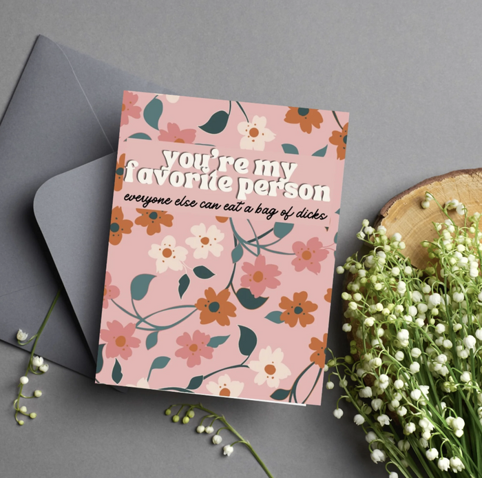 Bag of Dicks Card