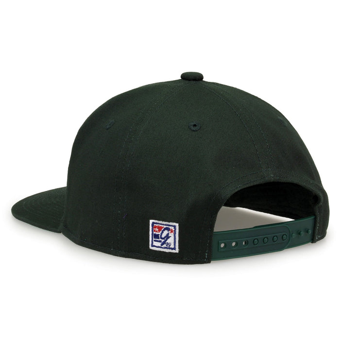 Baylor Bears Retro Circle Snapback - Green, rear view