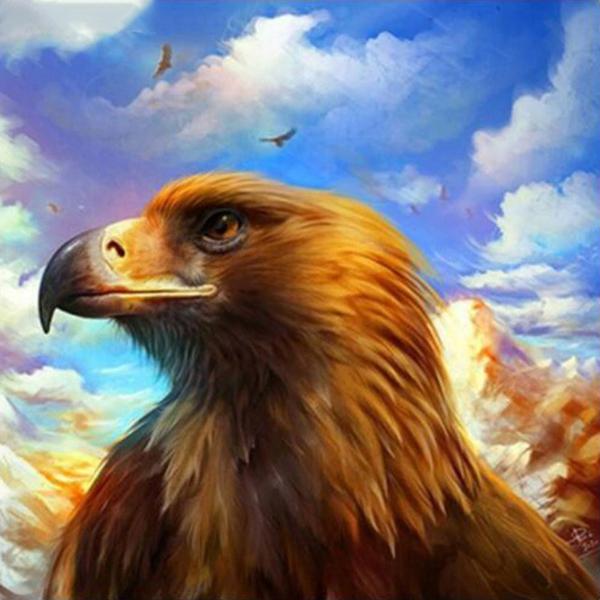 Brown Eagle Diamond Painting Kit - DIY