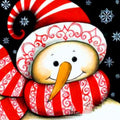 Christmas Smiling Snow Man Diamond Painting Kit - DIY