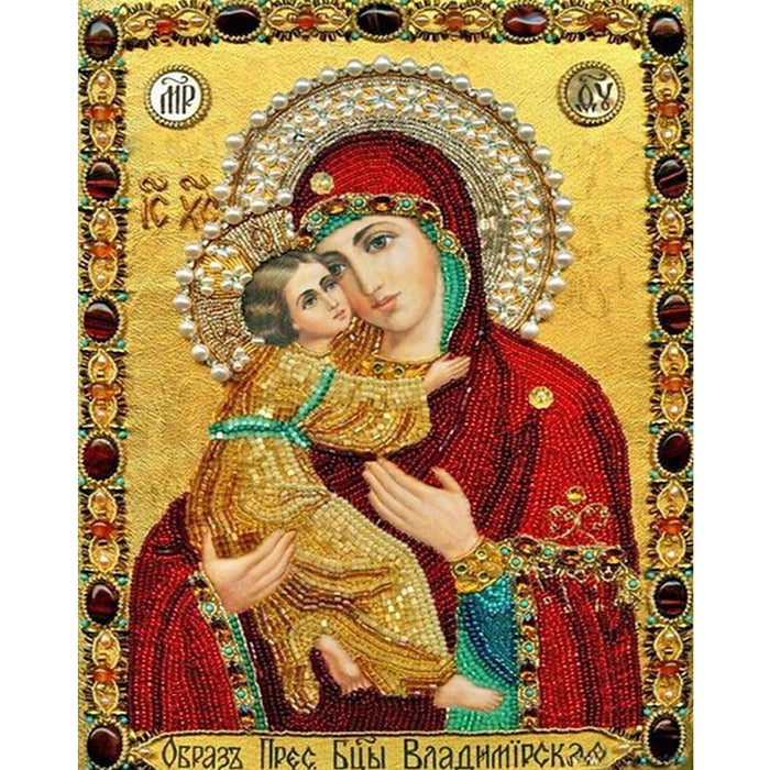 Cross Stitch Religion Icon Diamond Painting Kit - DIY