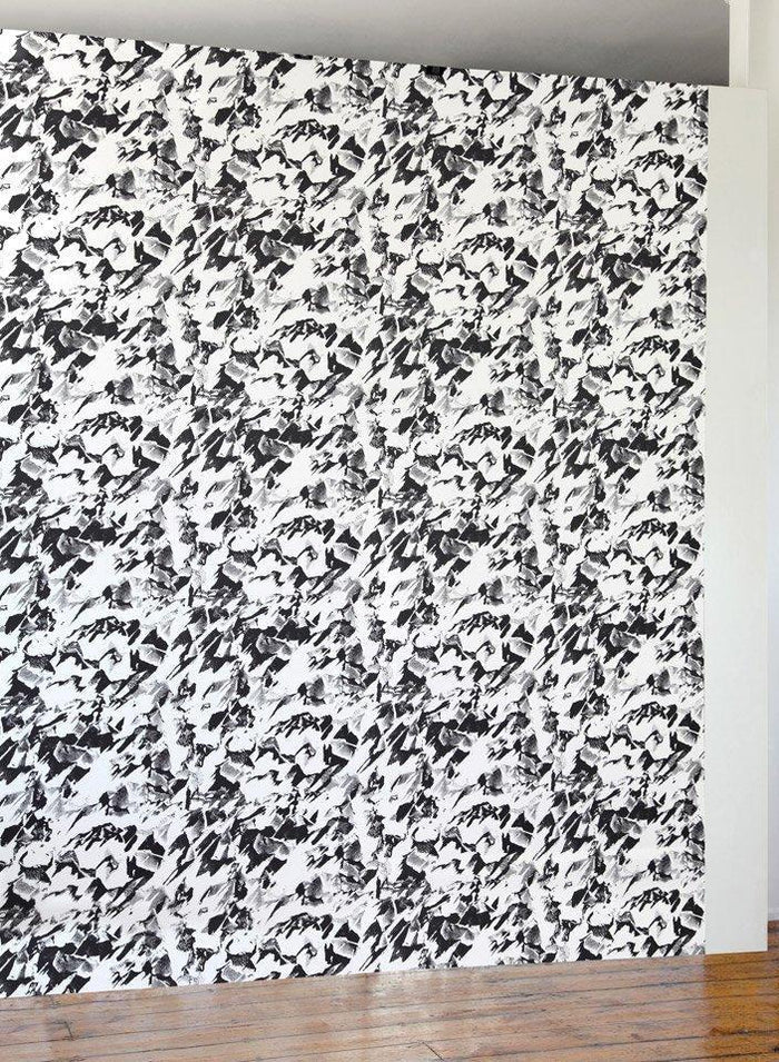 Desert Black White Wallcovering