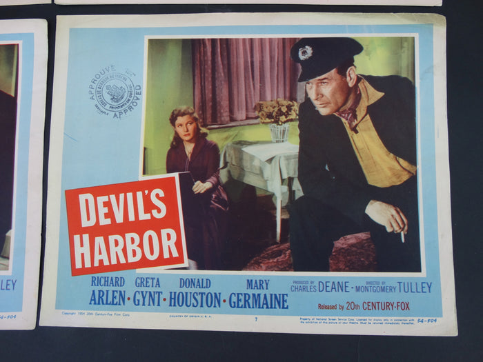 DEVIL'S HARBOR 1954- set of 4 Lobby Cards #2