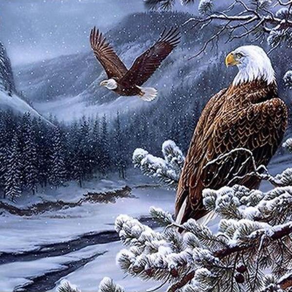 Eagles Winter Diamond Painting Kit - DIY