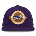 East Carolina Pirates Retro Circle Snapback - Purple, front view