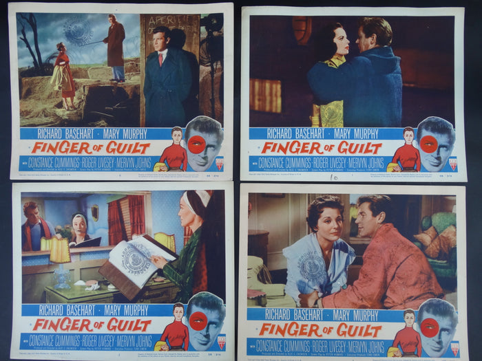 FINGER OF GUILT 1956- Set of 4 Lobby Cards #1
