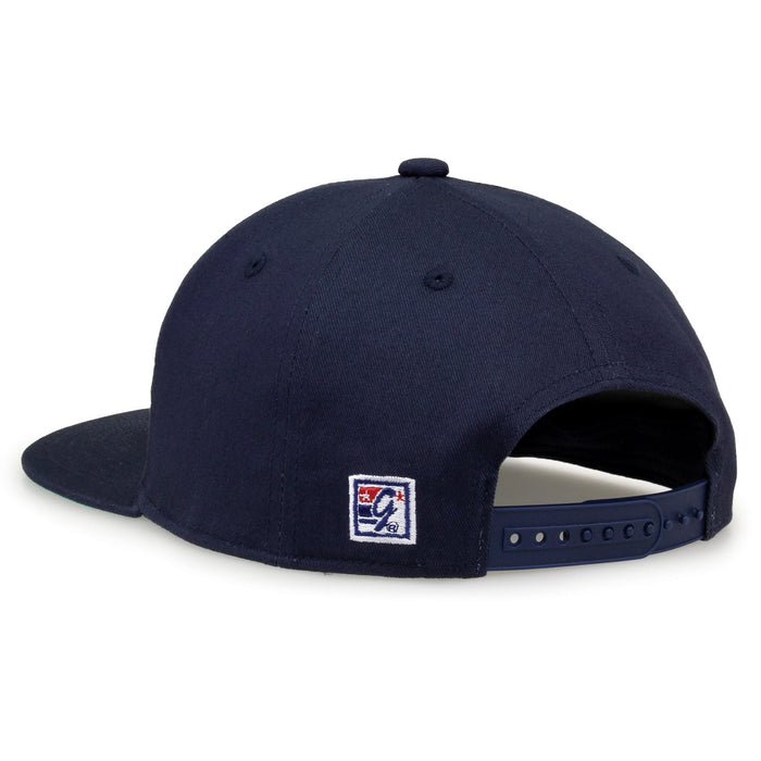 Georgia Southern Eagles Retro Circle Snapback - Navy, rear view