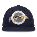 Georgia Tech Yellow Jackets Retro Circle Snapback - Navy, front view