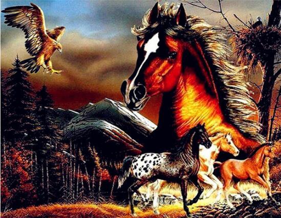 Horses Fast Diamond Painting Kit - DIY