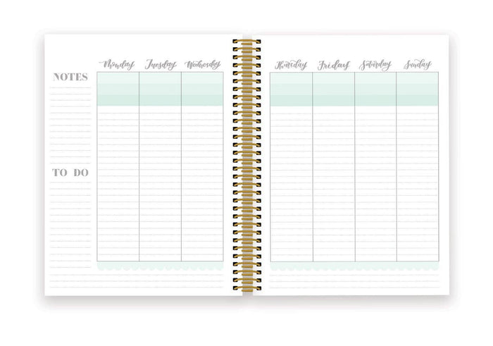 "Hustle & Heart" 12 Month Undated Planner