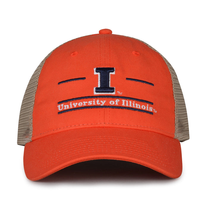 Illinois Fighting Illini trucker hat with mesh back