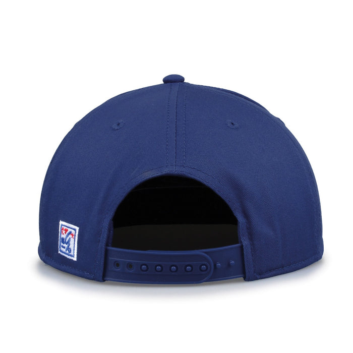 Kansas Jayhawks Retro Circle Snapback - Royal, alternate view 3