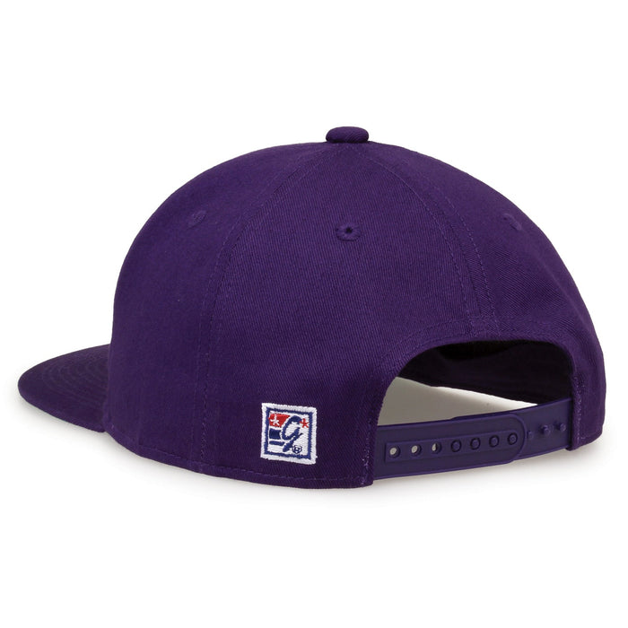 Kansas State Wildcats Retro Circle Snapback - Purple, rear view