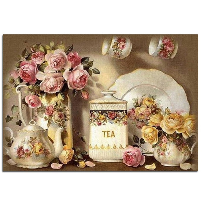Kitchen Flower Diamond Painting Kit - DIY