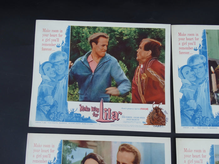 MAKE WAY FOR LILA 1958 - set of 4 Lobby Cards