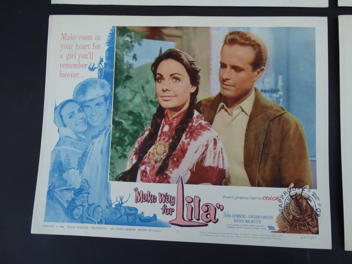 MAKE WAY FOR LILA 1958 - set of 4 Lobby Cards