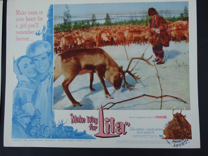 MAKE WAY FOR LILA 1958 - set of 4 Lobby Cards