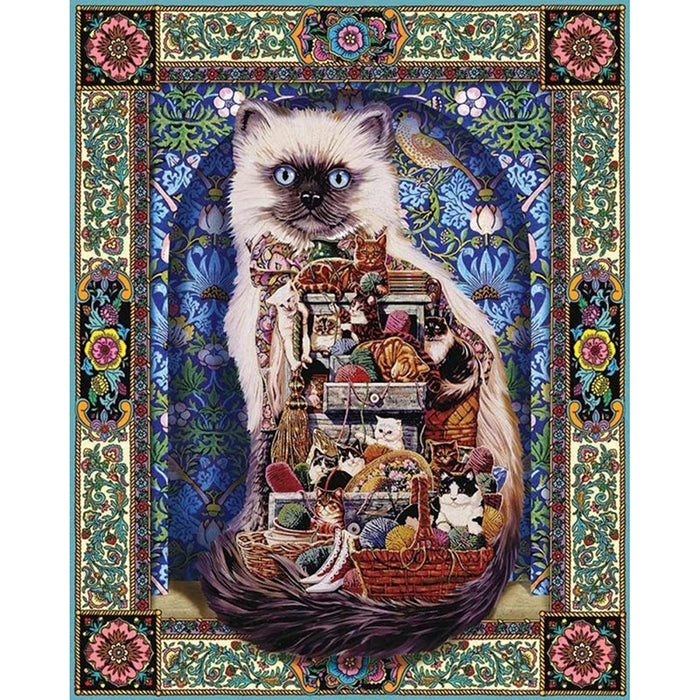Mosaic Cat Diamond Painting Kit - DIY