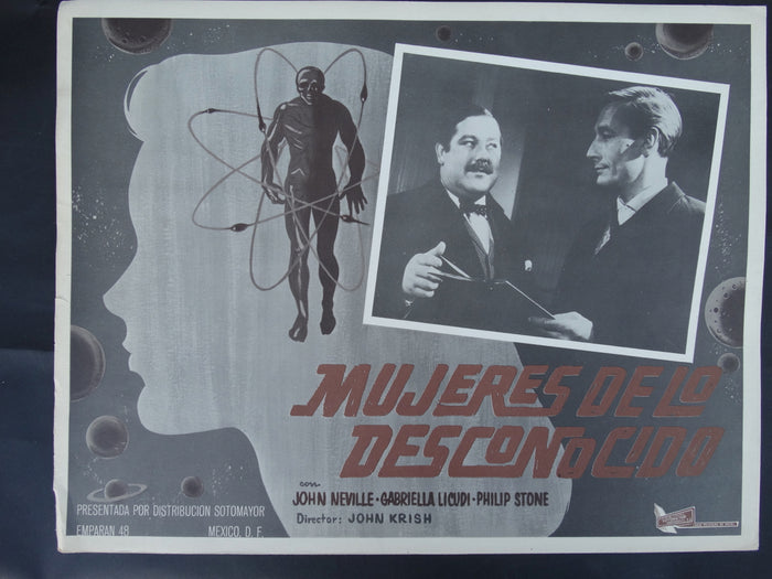 Mujeres de lo Desconocido (Unearthly Stranger 1963) 3 Lobby Cards B