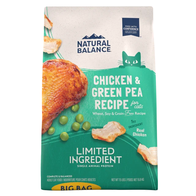 Natural Balance L.I.D. Limited Ingredient Grain Free Chicken & Green Pea Recipe Dry Cat Food