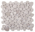 NB148 Sliced Pebble Grey Marble Mosaic Tile