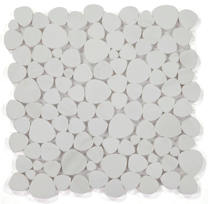 NB3768 Sliced Pebble Dolomite Honed Marble Mosaic