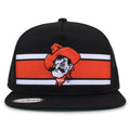 Oklahoma State University Class of '92 trucker hat, front view with embroidered logo and stripes