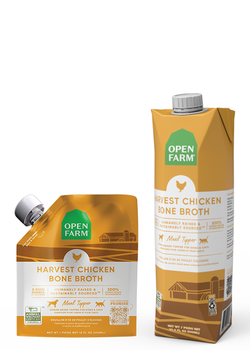 Open Farm Harvest Chicken Bone Broth For Dogs & Cats