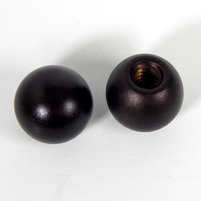 Pair of Solid Brass Round 8/32 Thumbnuts for Lighting Repair - Vintporium Architectural Salvage