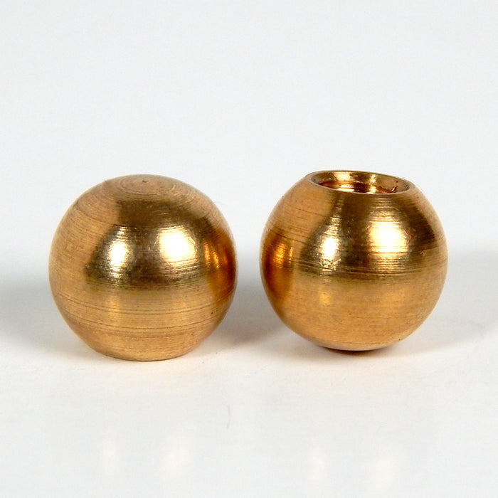 Pair of Solid Brass Round 8/32 Thumbnuts for Lighting Repair - Vintporium Architectural Salvage