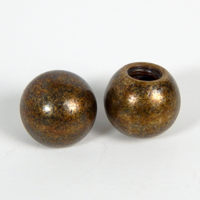 Pair of Solid Brass Round 8/32 Thumbnuts for Lighting Repair - Vintporium Architectural Salvage