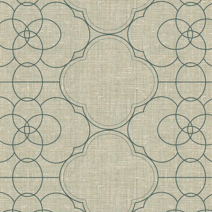 Paris Gates Soft Turquoise Fabric