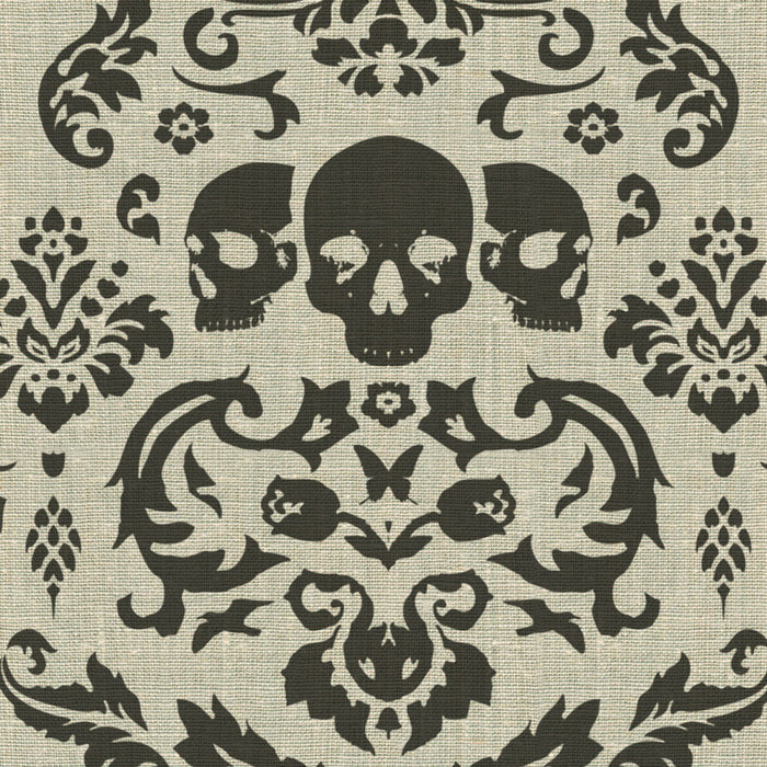 Phillip Barlow: Macabre Charcoal Fabric