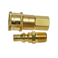 Propane/Natural Gas 1/4in Quick Connector and Excess Flow Male Plug