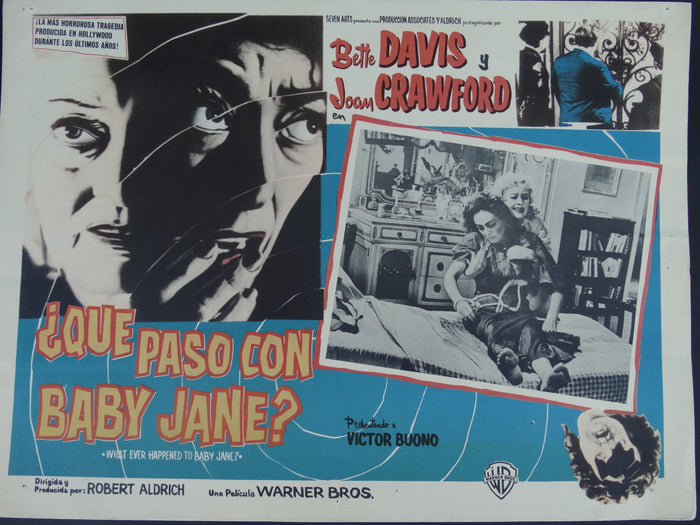 Que Paso Con Baby Jane? (Whatever Happened To Baby Jane? 1962) 2 Lobby Cards A
