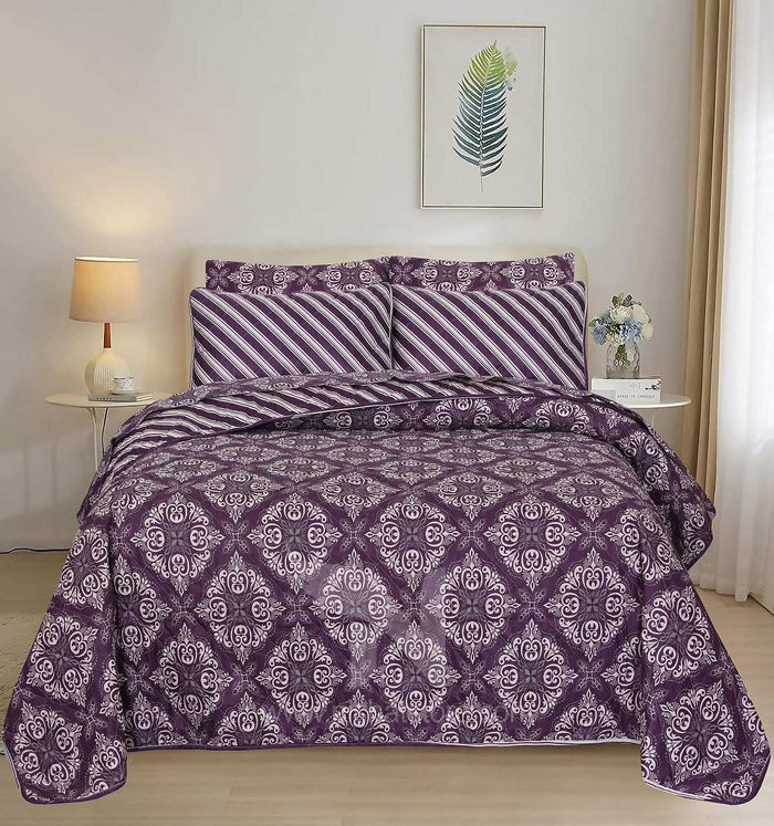 Quilted Comforter Set 6 Pcs Design 862 - Nishat Creative Store