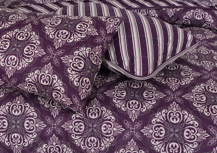 Quilted Comforter Set 6 Pcs Design 862 - Nishat Creative Store