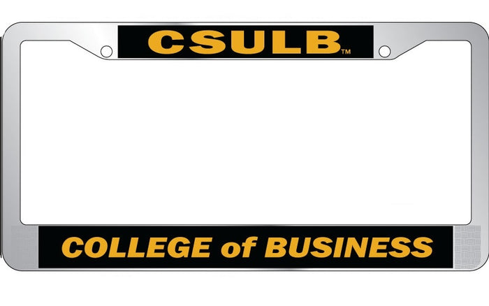 *SALE* CSULB COB License Frame - Chrome, Strand