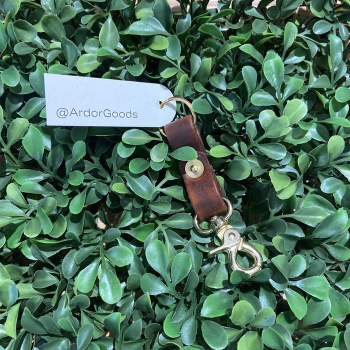 Small Leather Keychain