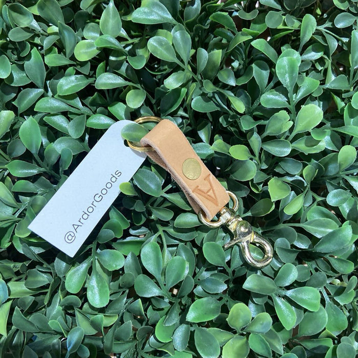 Small Leather Keychain