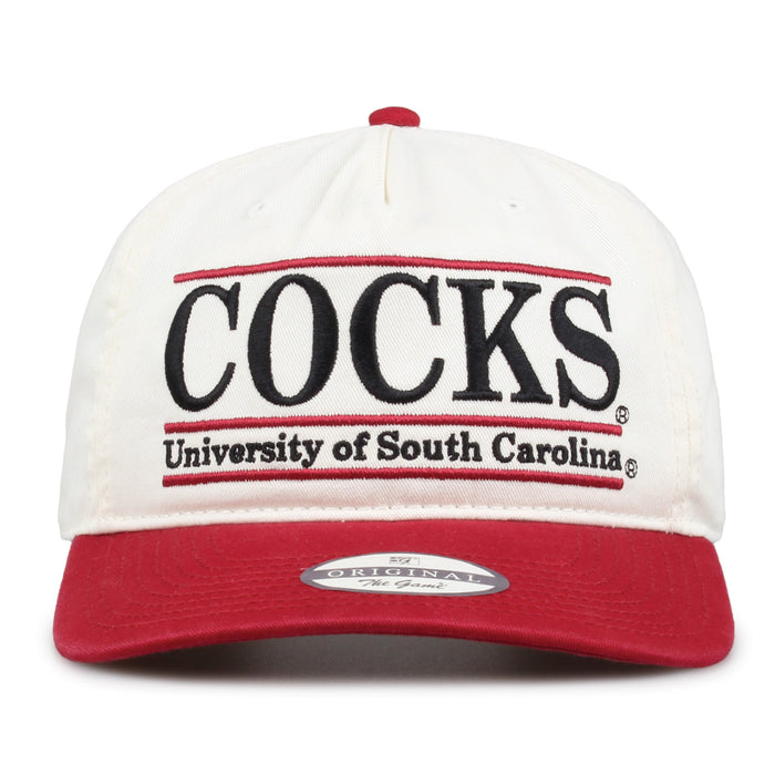 South Carolina Original Bar snapback hat with embroidered school design, front view