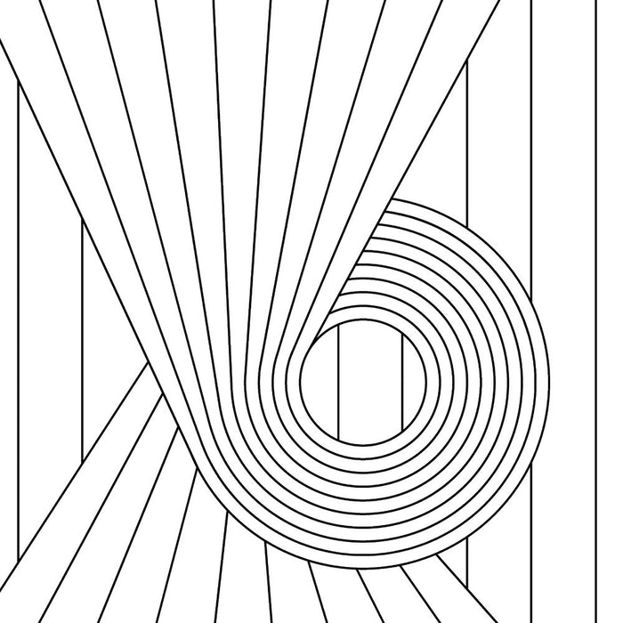 Spiral Black White Wallcovering