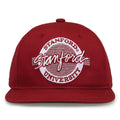 Stanford Cardinal Retro Circle Snapback - Cardinal, front view
